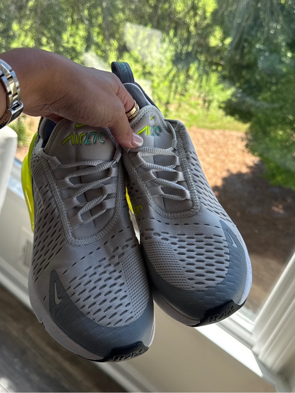AIR MAX 270 LIGHT BONE VOLT white gray 8.5 women’s - Picture 3 of 6